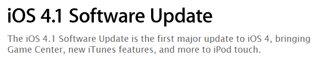 ios 4.1